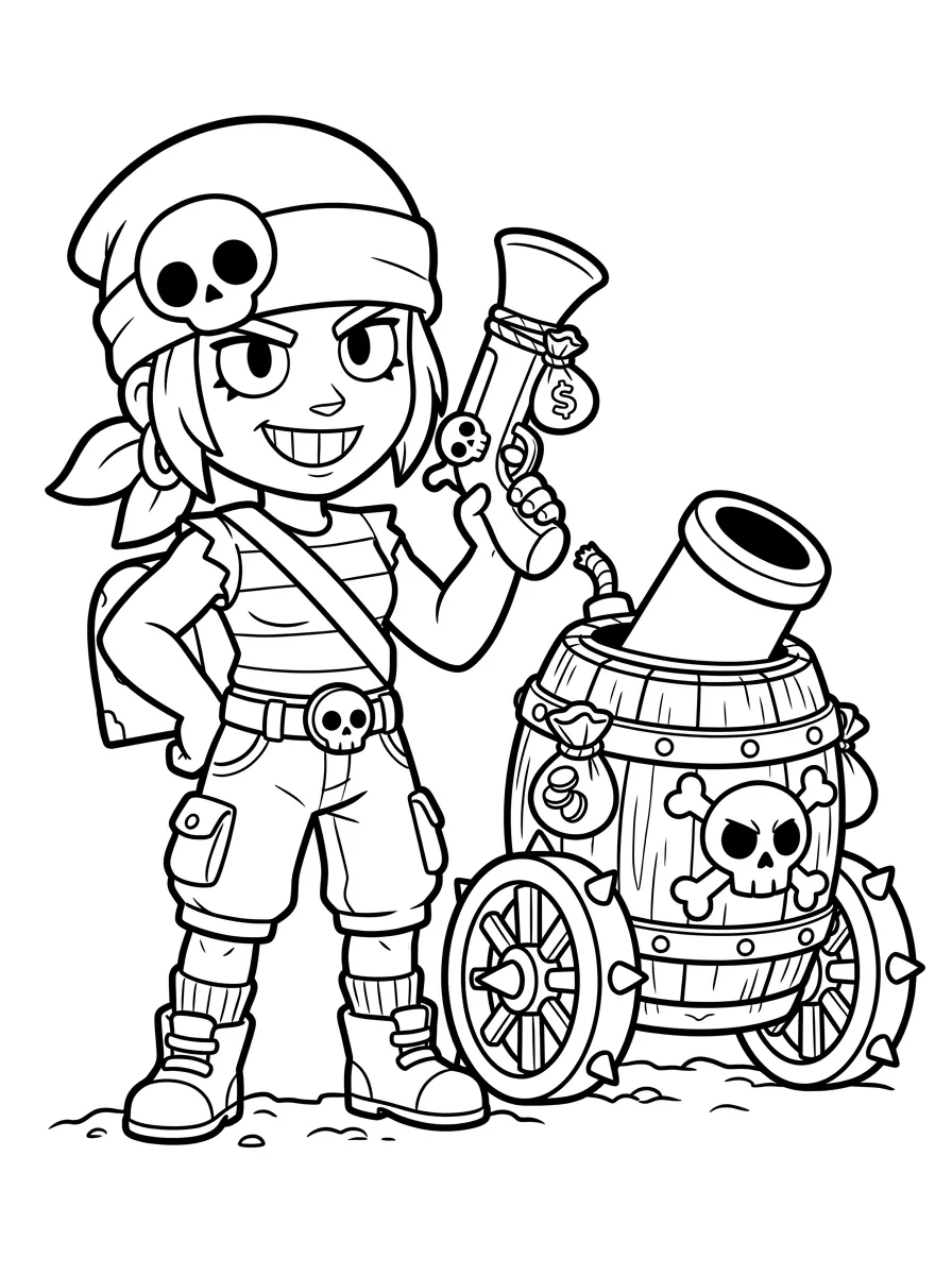 Penny di Brawl Stars sorridente