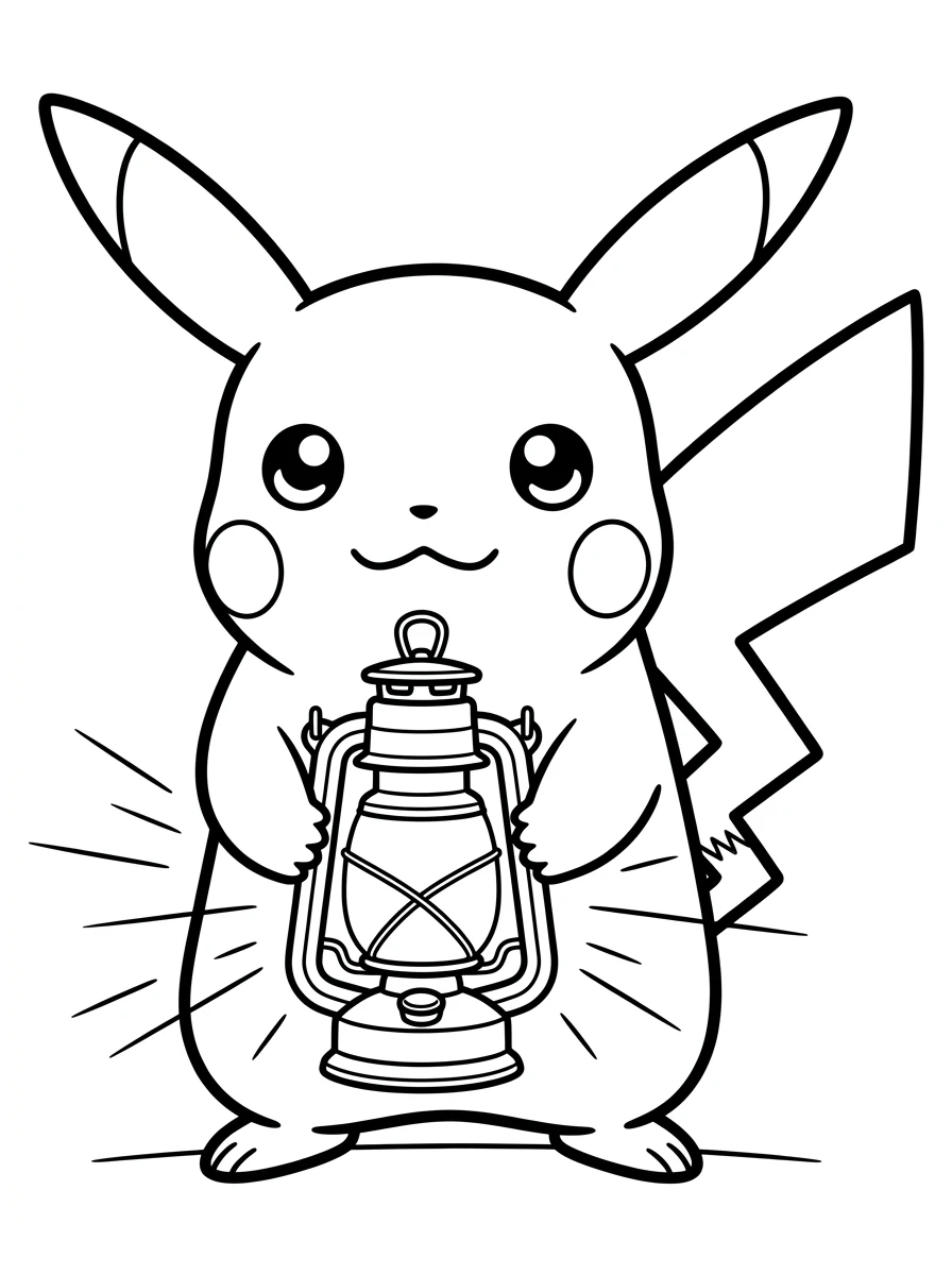 Pikachu con la lanterna