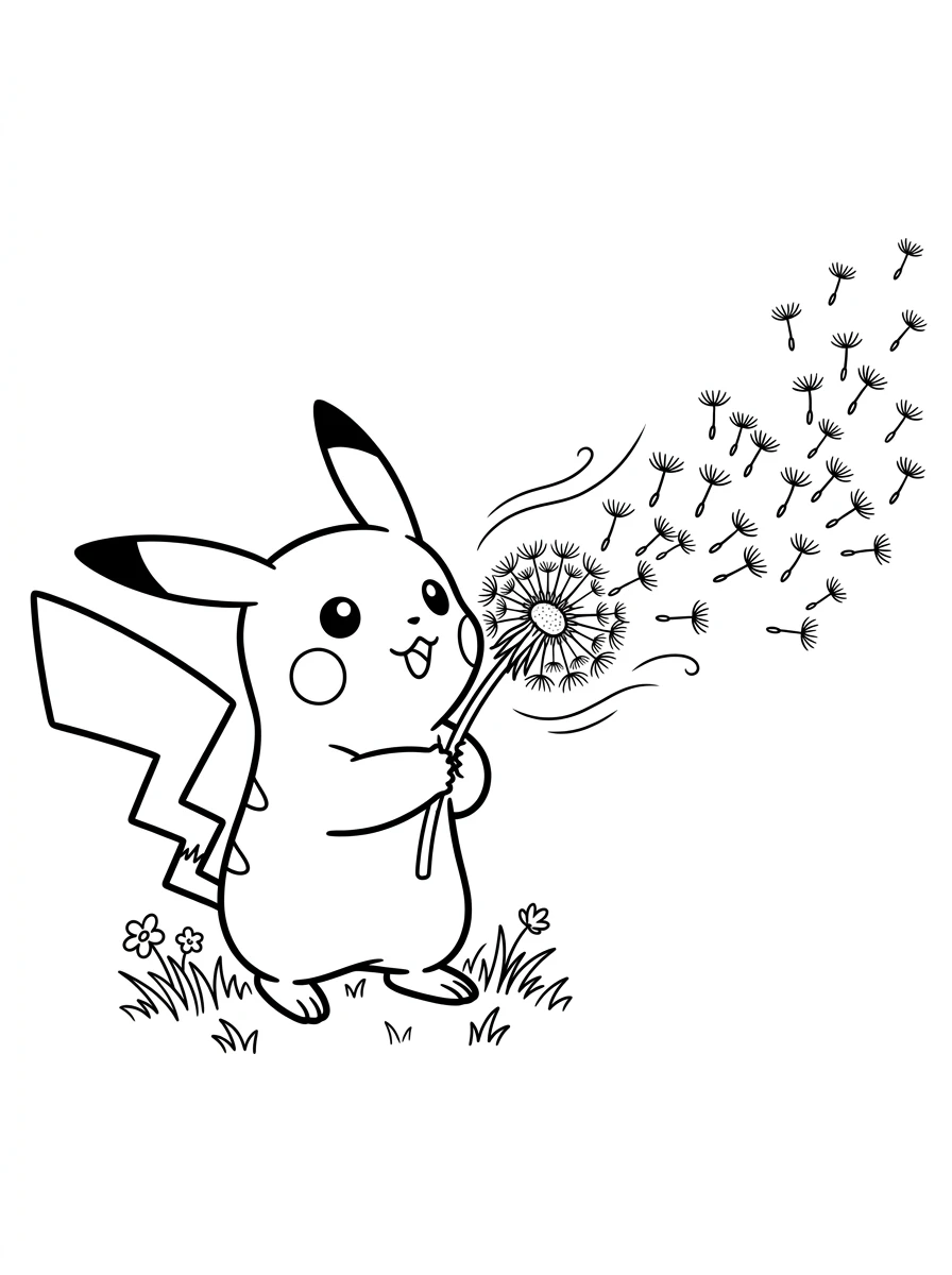 Pikachu e il soffione magico