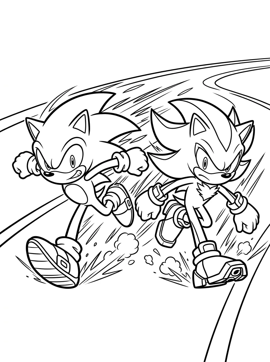 Corsa tra Sonic e Shadow