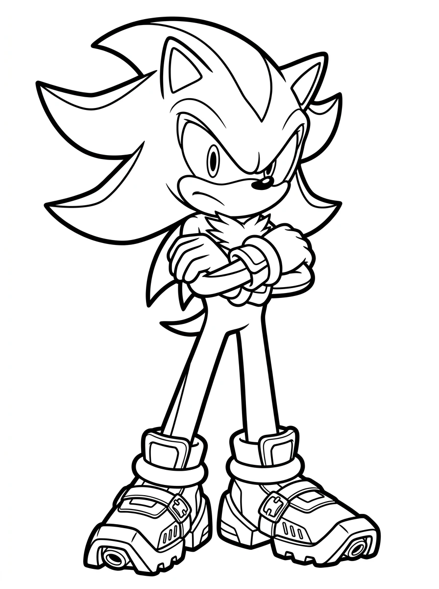 Shadow con le braccia incrociate