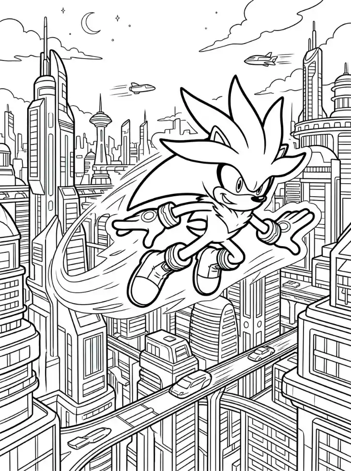 Silver the Hedgehog in volo